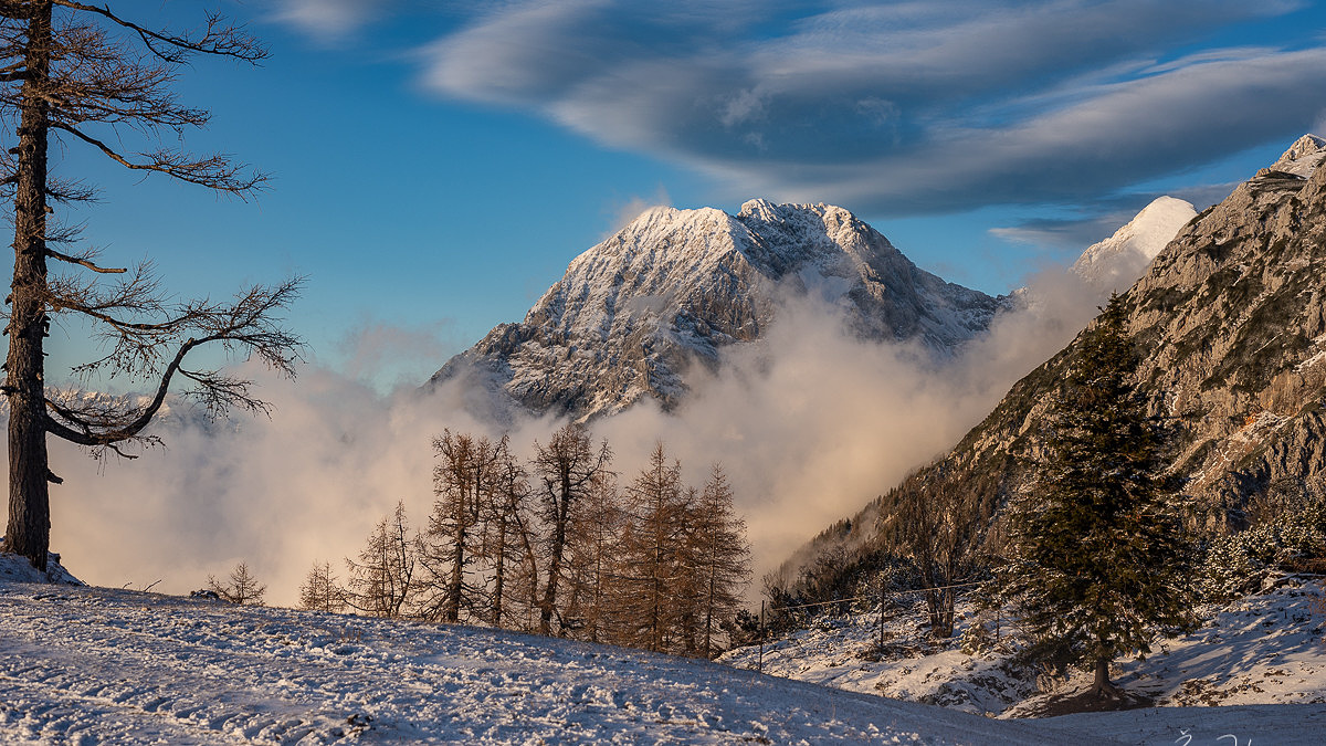 Sunset on Krvavec